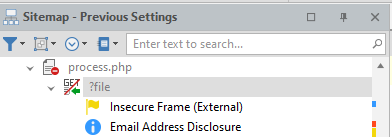 Excluded object with no entry icon