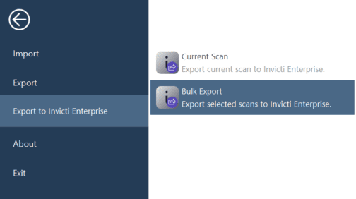 Export Current Scan to Invicti Enterprise