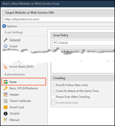Logout detection options.