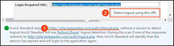Detect logout using this URL.