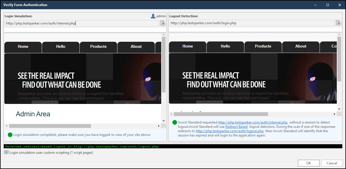 Login Simulation and Logout Detection sections.
