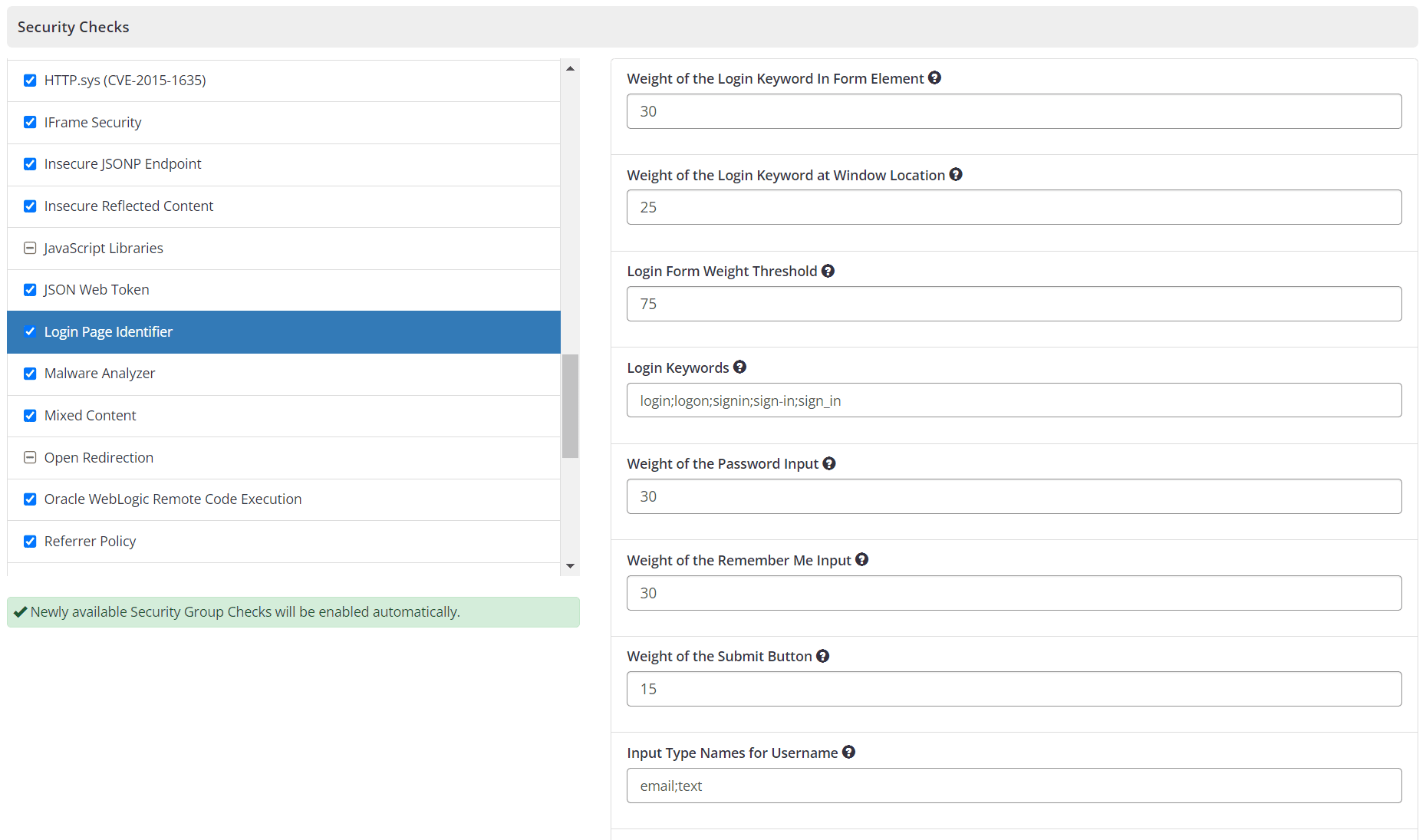 Configure Login Page Identifier in Invicti Enterprise.