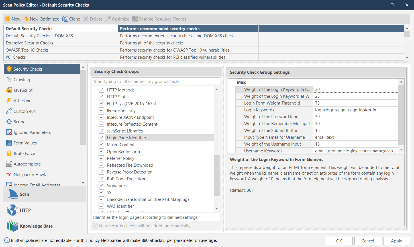 Configure Login Page Identifier in Invicti Standard.