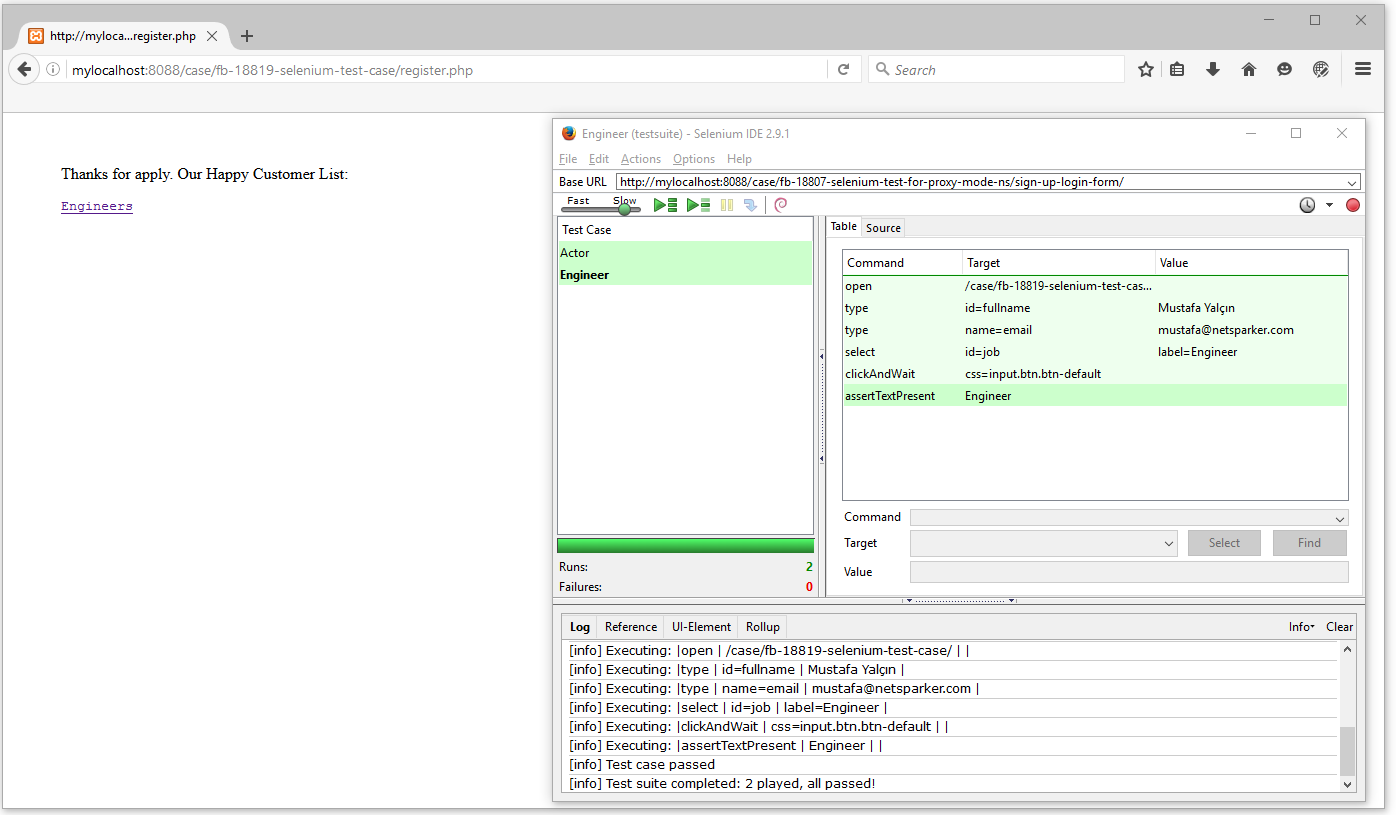 Play Entire Test Suite in Selenium IDE