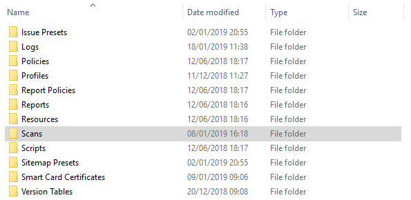 AutoSave Invicti Scan Session file.