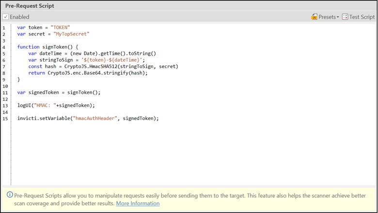 logUI function example