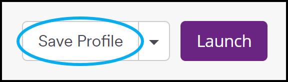 Click Save Profile button.