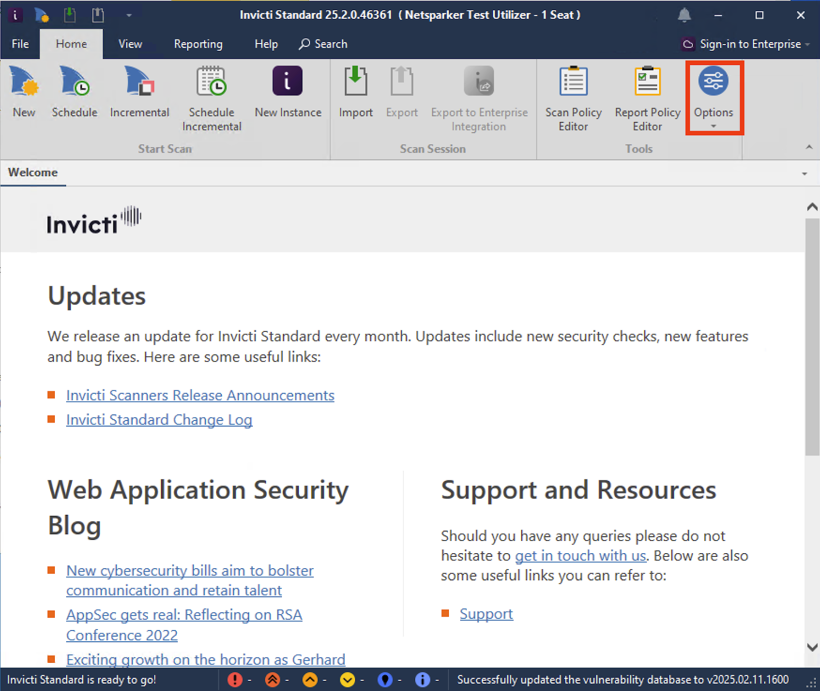 Hold Left-CTRL and click Options button