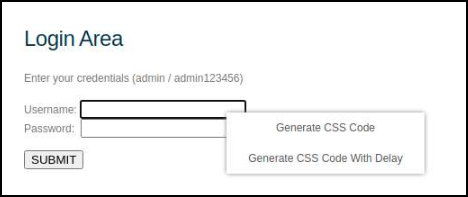 Generate CSS Code from form elements