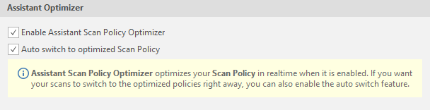 Invicti Assistant panel display