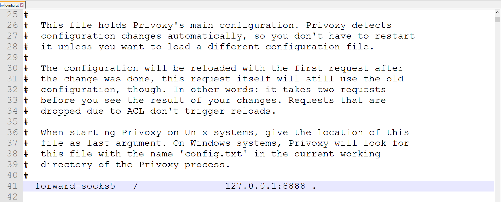Privoxy installation