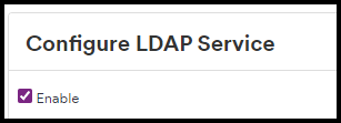 Enable LDAP service