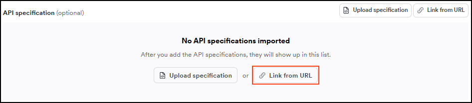 Link URL to API specification in Invicti Platform