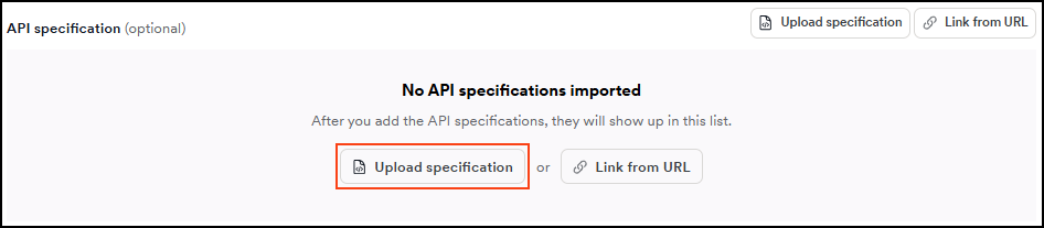 Upload API specification in Invicti Platform