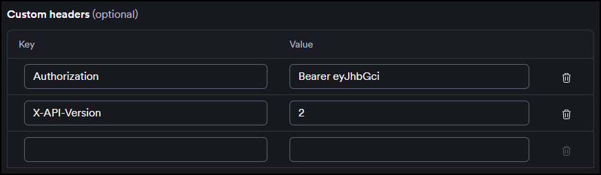 Custom header configuration visible in the Invicti Platform UI.