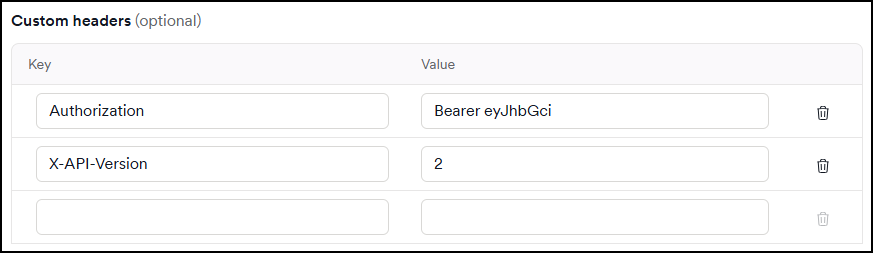 Custom header configuration visible in the Invicti Platform UI.
