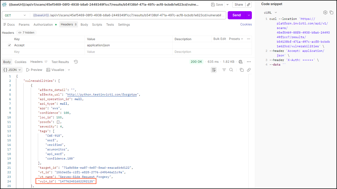 Review discovered vulnerabilities