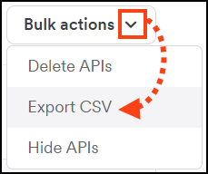 Export multiple APIs to CSV file.