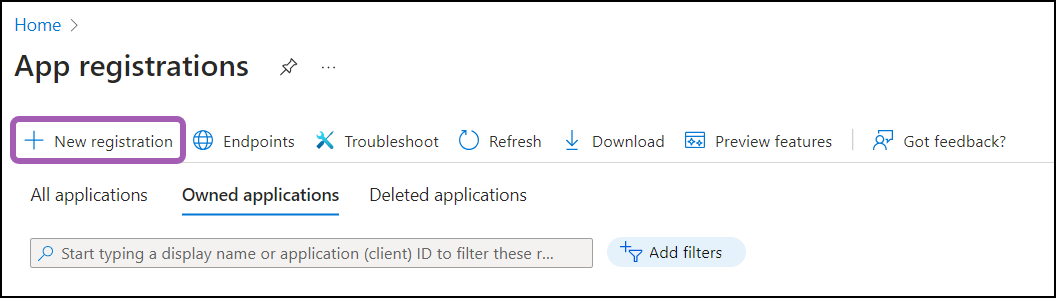 Select API sources interface