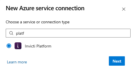 Azure DevOps Project settings page showing the Service connections option under Pipelines