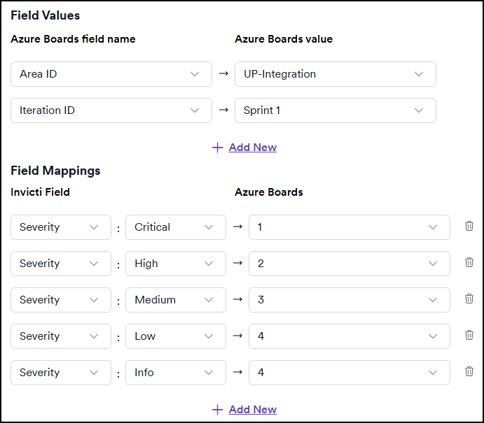 Azure Boards field mappings configuration
