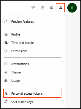 Azure DevOps personal access tokens