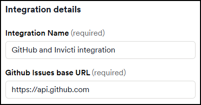 GitHub integration detail page