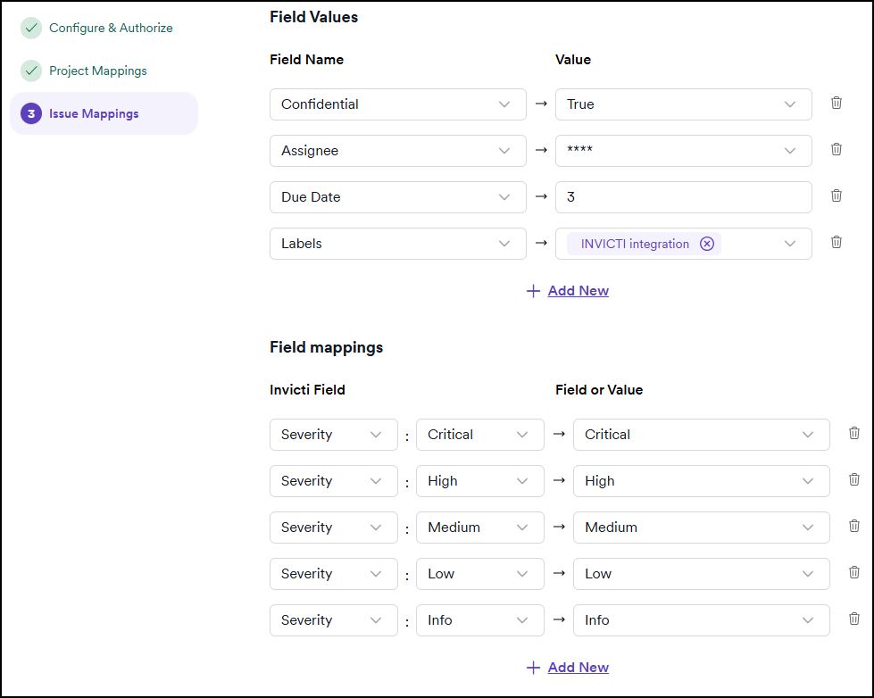 GitLab field mappings configuration