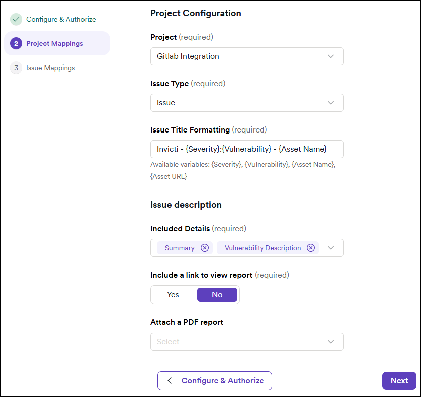 GitLab project mappings