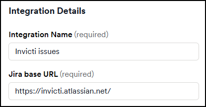 Jira base URL configuration
