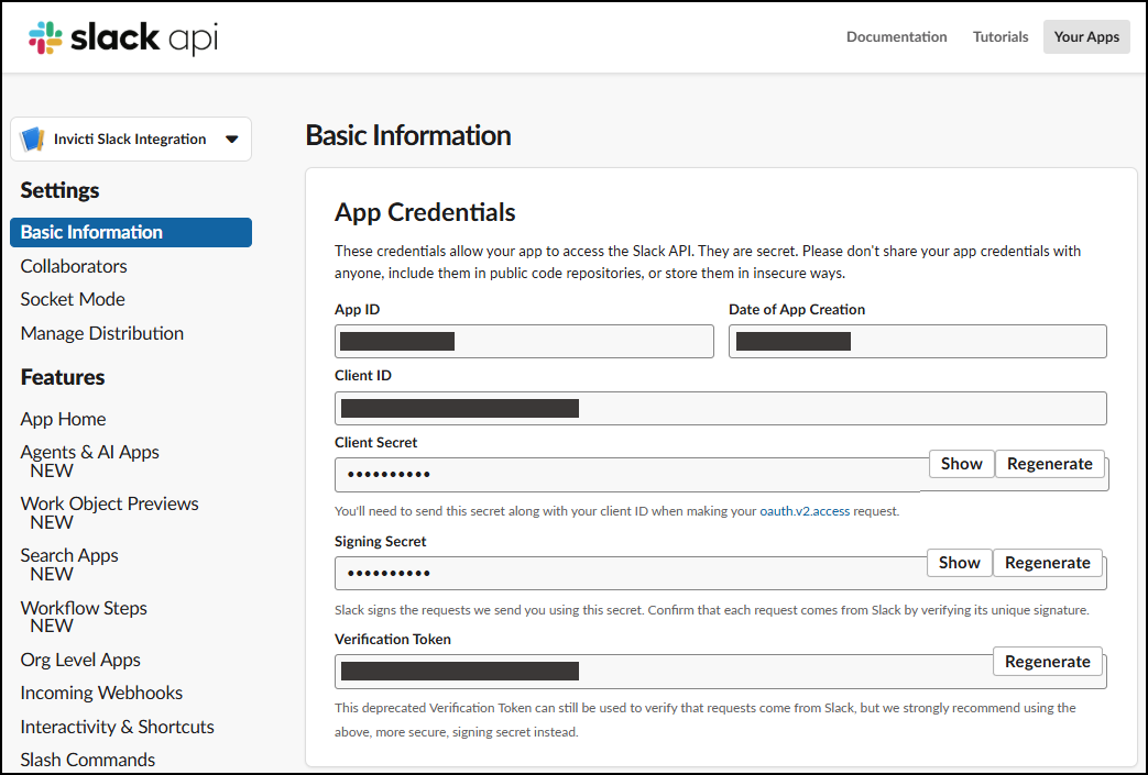 Locate the Client ID and Client Secret and copy them/