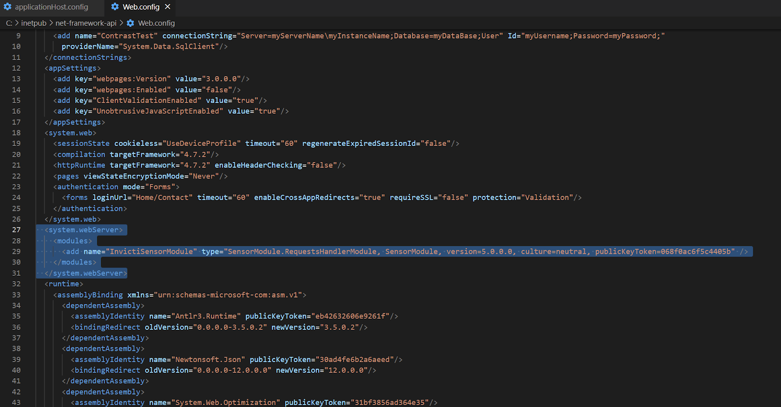 Installing IIS HTTP Module.