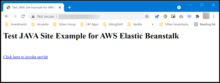 Test Java site example for AWS Elastic Beanstalk.