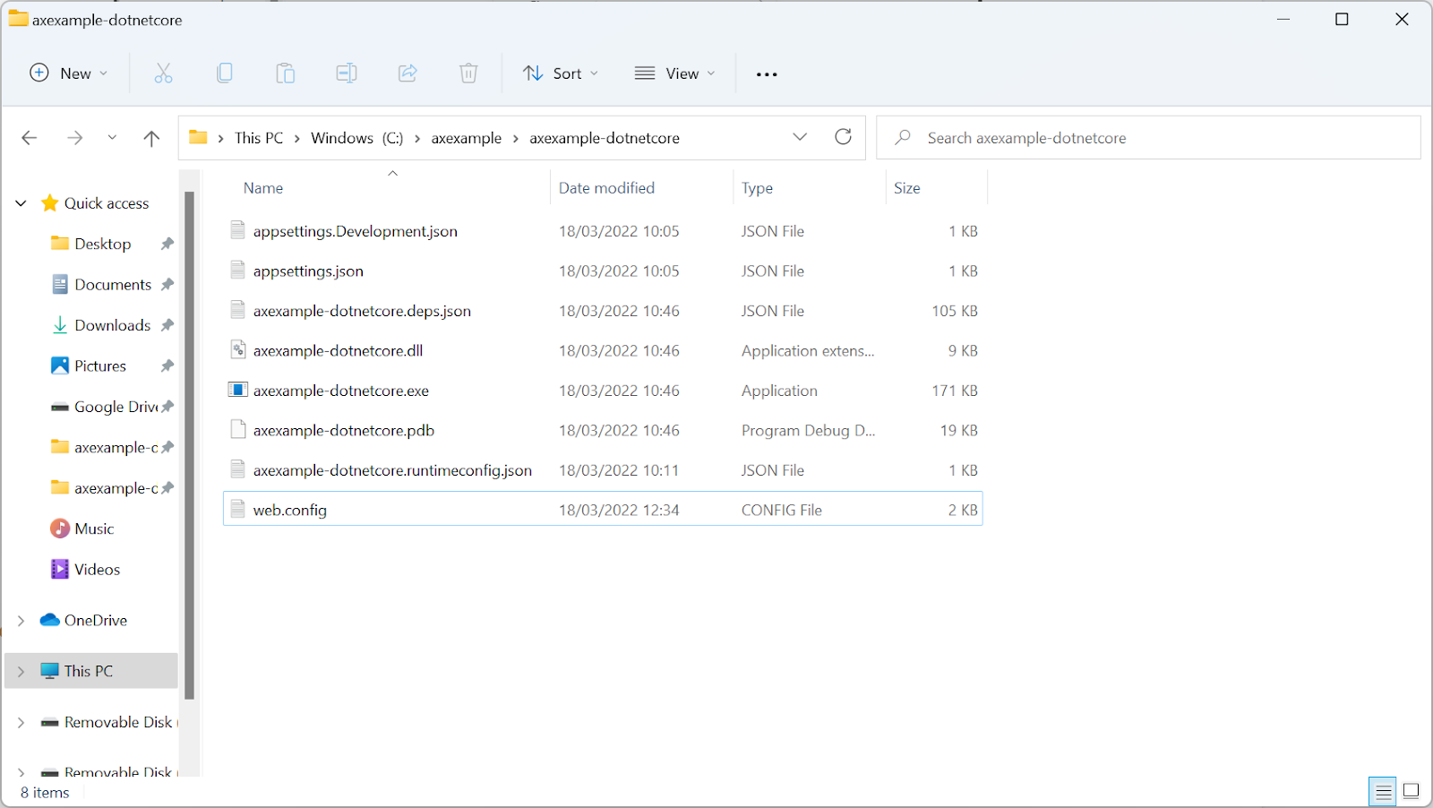 Web application root folder