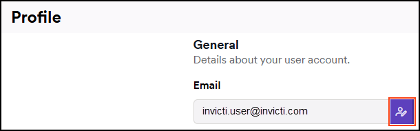 Locate the Email field and click the edit button