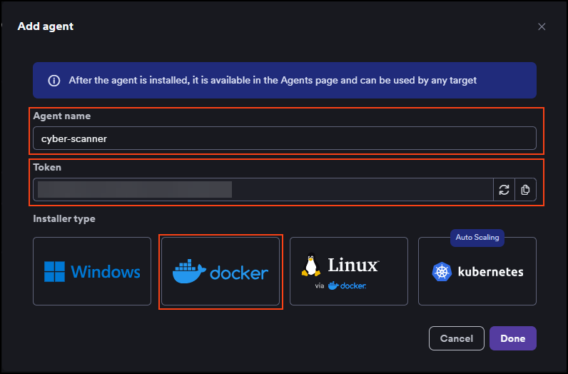 Add a new aget button