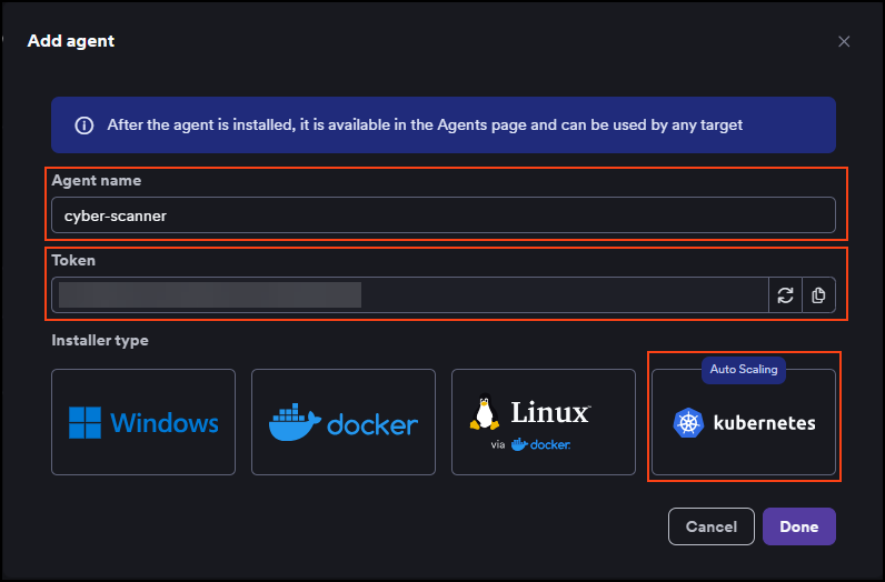 Add a new aget button