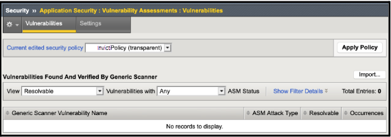 F5 BIG-IP ASM current policy