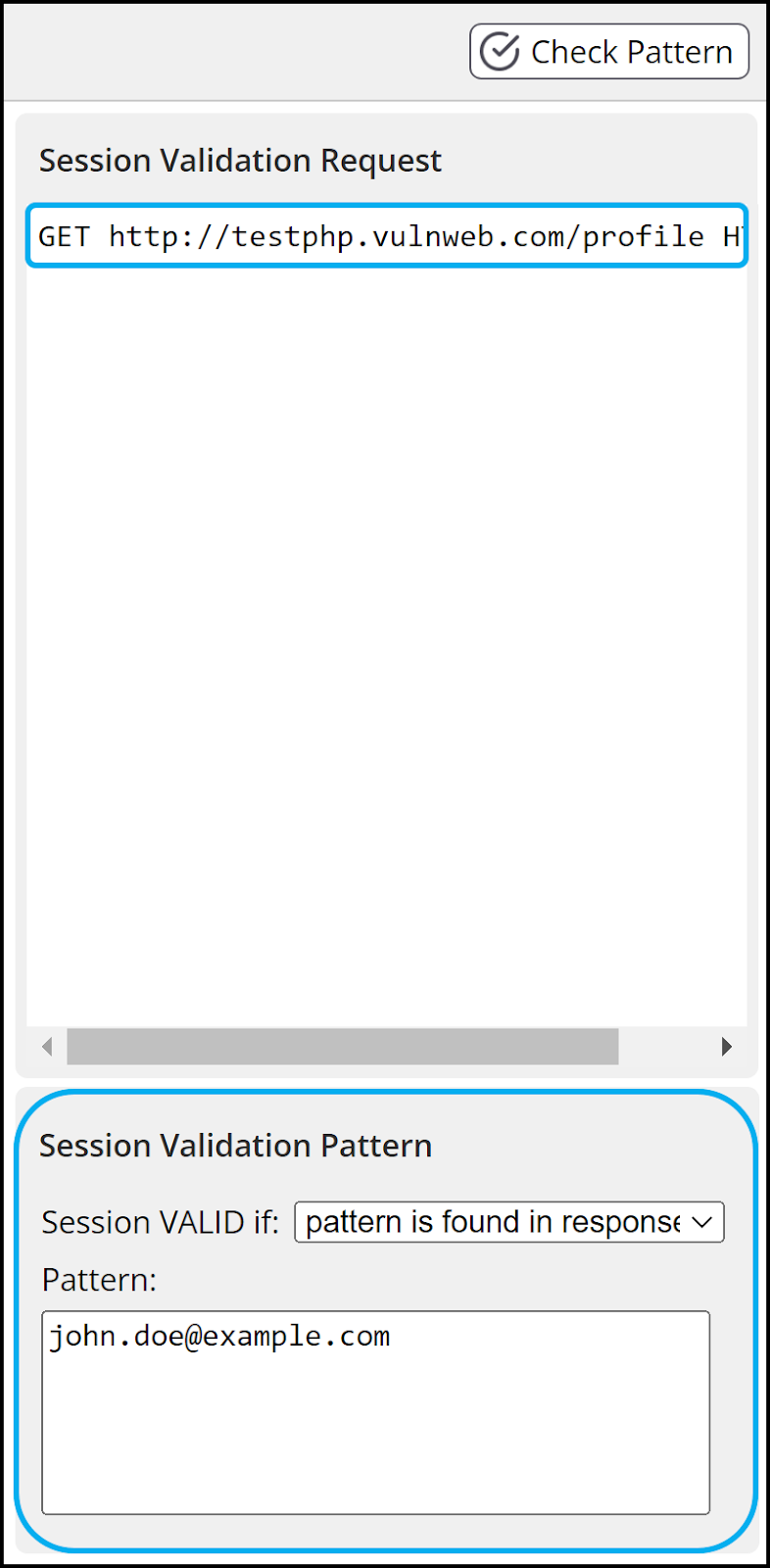 Session validation option 1