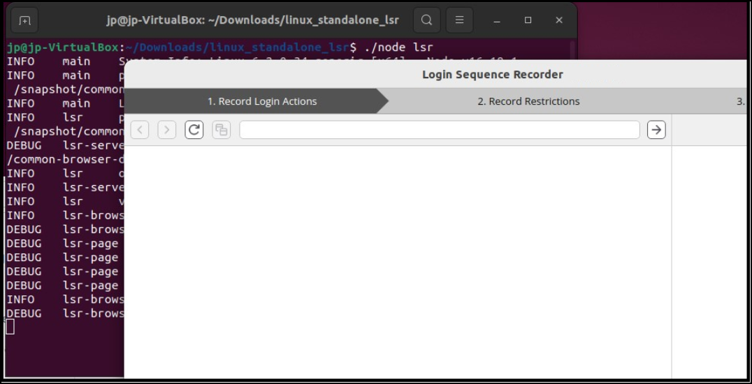 Open Terminal from LSR folder