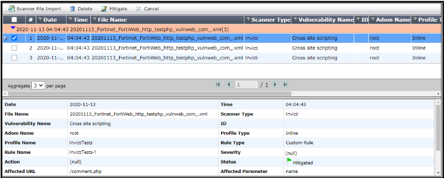 Scanner import file dialog