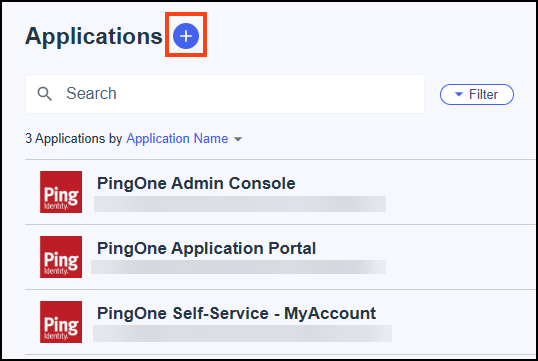 Add your application in Ping Identity