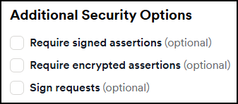 Additional security options in Invicti Platform including assertions and sign requests