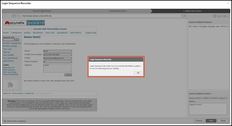 LSR pattern identified.