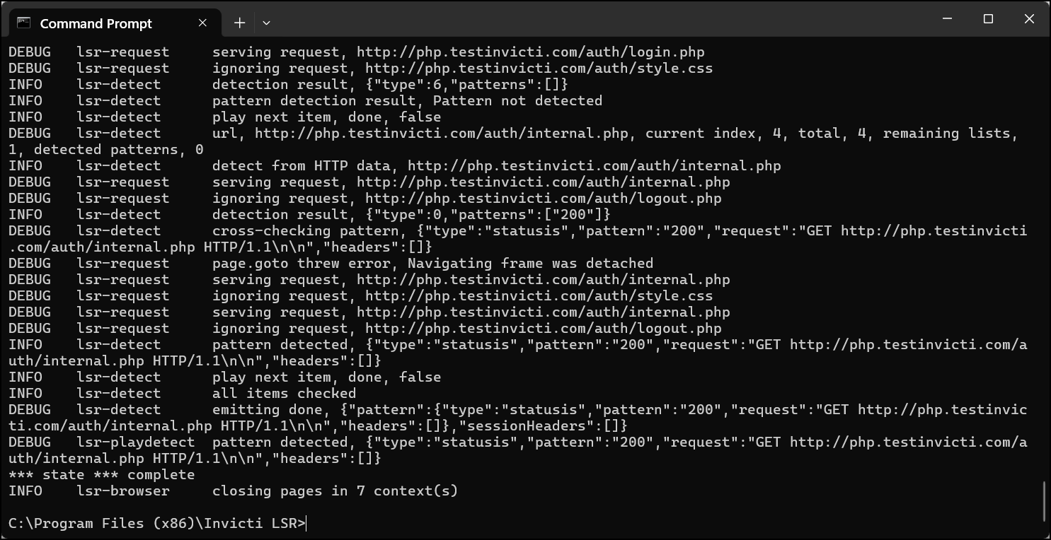 Converting Selenium login script file using Command Line and standalone Login Sequence Recorder.