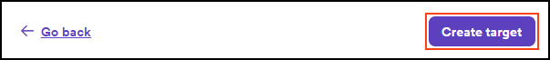 Create target button
