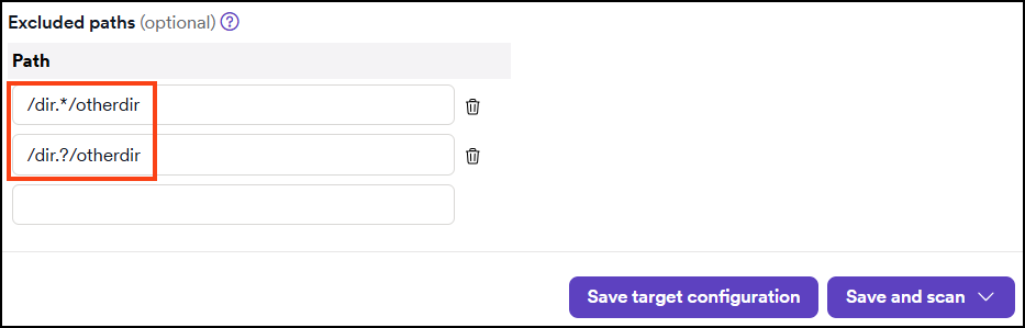 Excluded Paths option in Crawling Options.