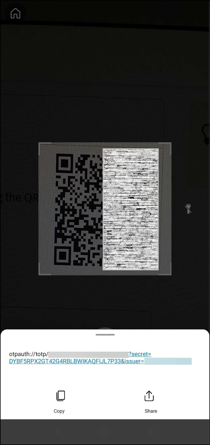 QR Code example.