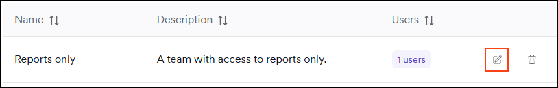 Navigate to manage teams