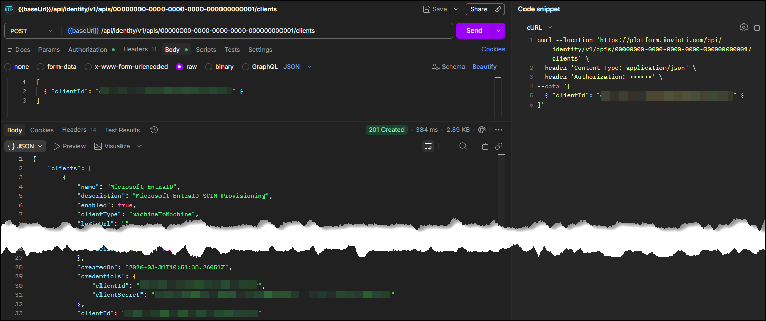 Authorize your client.